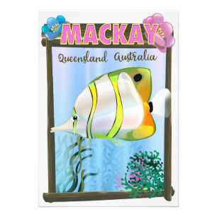 Impression Photo Affiche de voyage tropical Mackay Australie