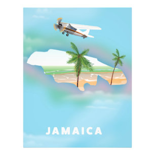 Impression Photo Affiche de voyage vintage de Jamaïque