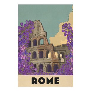 Impression Photo Affiche de voyage vintage de Rome