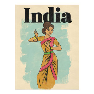 Impression Photo Affiche de voyage vintage Inde