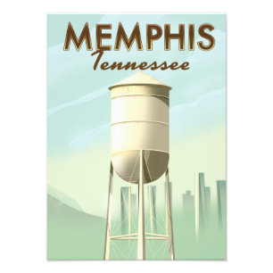 Impression Photo Affiche de voyage vintage Memphis Tennessee