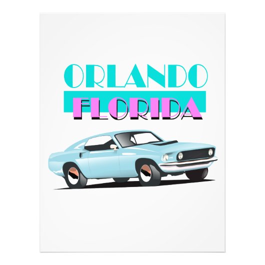 Impression Photo Affiche des années 80 d'Orlando Floride (Devant)