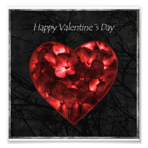 Impression Photo Affiche élégante foncée de Saint Valentin