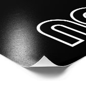 Impression Photo Affiche illustrant la Chouette du Nocturne (Coin)