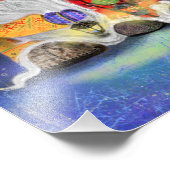 Impression Photo Affiche Joyeux Noël Cnomes (Coin)