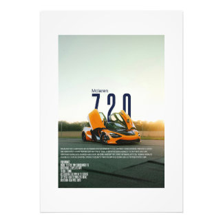 Impression Photo Affiche Mclaren 720s