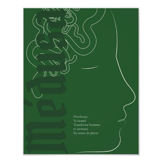 Impression Photo Affiche Médusa (Devant)