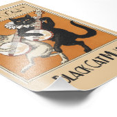 Impression Photo Affiche musicale "Le chat noir" (Coin)