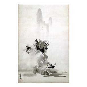 Impression Photo Affiche paysagère Sesshu Toyo Haboku-Sansui
