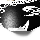 IMPRESSION PHOTO AFFICHE PIRATE JOLLY ROGER (Coin)