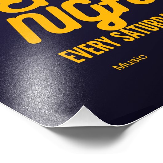 Impression Photo affiche rétro stand micro ouvert (Coin)