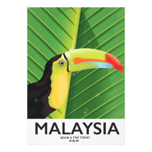 Impression Photo Affiche touristique malaisienne Toucan