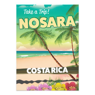 Impression Photo Affiche touristique Nosara Costa Rican
