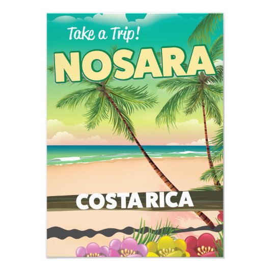 Impression Photo Affiche touristique Nosara Costa Rican (Devant)