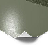 Impression Photo Affiche vert mousse personnalisable – Split invers (Coin)