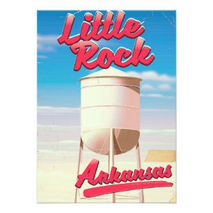 Impression Photo Affiche vintage de voyage de Little Rock, Arkansas