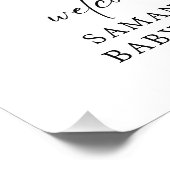 Impression Photo Affiches de bienvenue du Baby shower d'automne du (Coin)