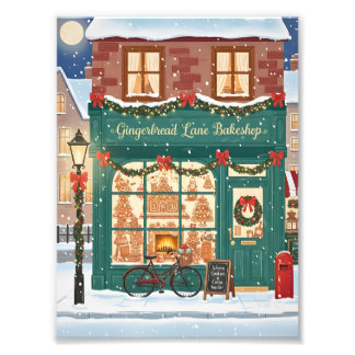 Impression Photo Affiches d'illustration de la pâtisserie Gingerbre