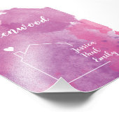 Impression Photo Affiches familiales avec noms de naissance, entrée (Coin)