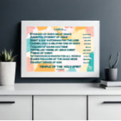 Impression Photo Affirmations bibliques arc-en-ciel w_Scripture 4