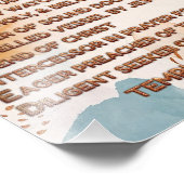 Impression Photo Affirmations bibliques de Boho Acrostique w_Script (Coin)