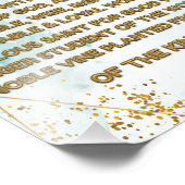 Impression Photo Affirmations bibliques d'or Acrostique w_Scripture (Coin)