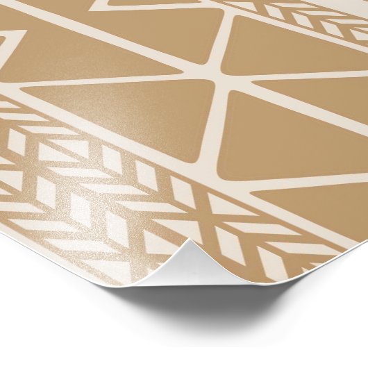 Impression Photo Africa Map Decorative Tribal Elements Pattern (Coin)