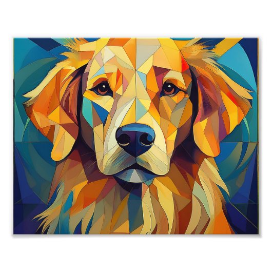 Impression Photo AI Cubism Chien (Devant)