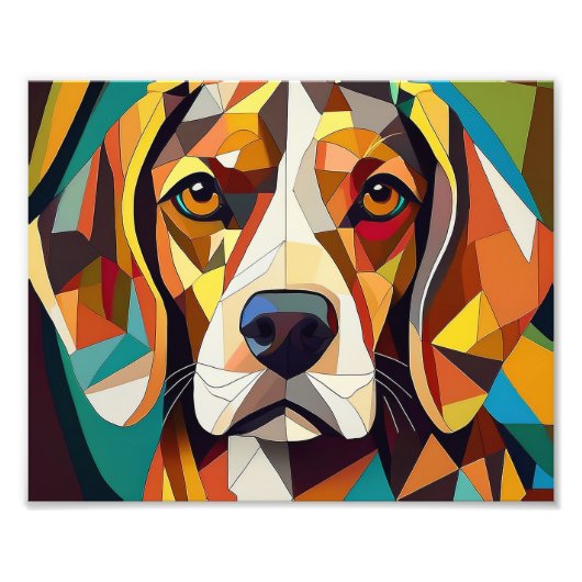 Impression Photo AI Cubism Chien (Devant)