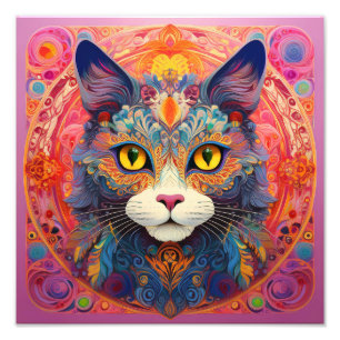 Impression Photo AI Flower Cat