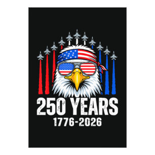 Impression Photo Aigle patriotique USA 250e anniversaire 250e