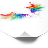 Impression Photo Ailes fluffy arc-en-ciel (Coin)