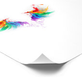 Impression Photo Ailes fluffy arc-en-ciel (Coin)