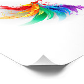 Impression Photo Ailes fluffy arc-en-ciel (Coin)