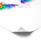 Impression Photo Ailes fluffy arc-en-ciel (Coin)