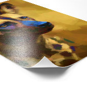 Impression Photo Aimer le chien sauvage africain (Coin)
