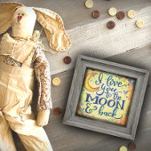 Impression Photo Aimez-vous à la Lune Baby Inspirivity Plaque