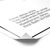 Impression Photo Airbus A320 - Dessins de plans de l'avion BD (Coin)