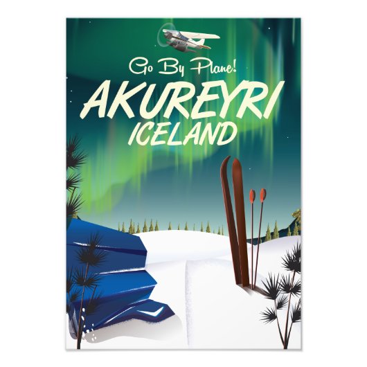 Impression Photo Akureyri Islande affiche voyage (Devant)