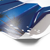 Impression Photo Akureyri Islande affiche voyage (Coin)