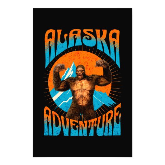 Impression Photo Alaska Adventure Funny Sasquatch (Devant)