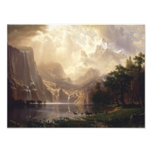 Impression Photo Albert Bierstadt - Parmi la Sierra Nevada
