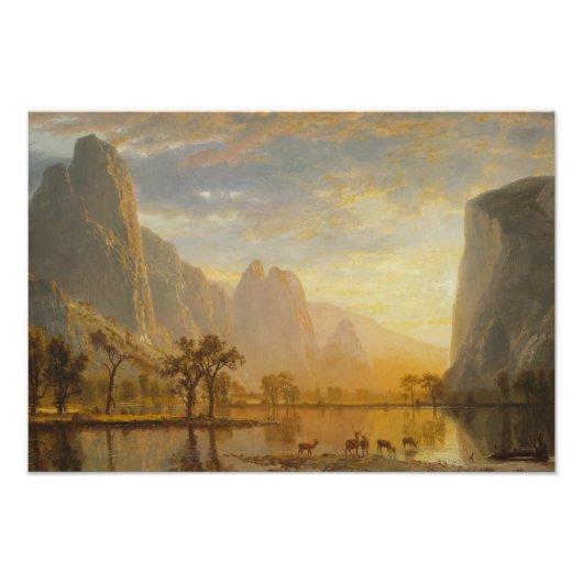 Impression Photo Albert Bierstadt - Vallée du Yosemite (Devant)