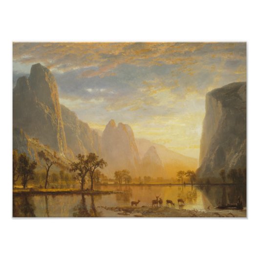 Impression Photo Albert Bierstadt - Vallée du Yosemite (Devant)