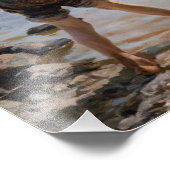 Impression Photo Albert Edelfeue - Les garçons jouent sur le rivage (Coin)