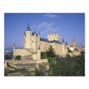 Impression Photo Alcazar, Ségovie, Castille Leon, Espagne