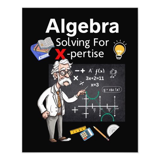 Impression Photo Algebra Solving For X-pertise (Devant)