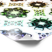 Impression Photo Alien arc-en-ciel Motif d'art fractal (Coin)