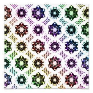 Impression Photo Alien arc-en-ciel Motif d'art fractal