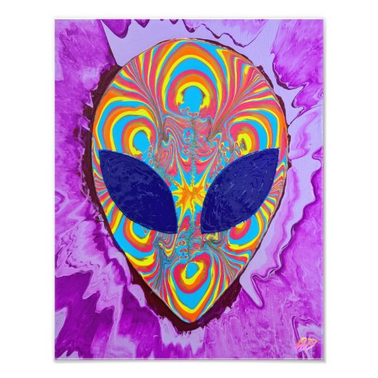 Impression Photo Alien coloré pour l'impression (Devant)